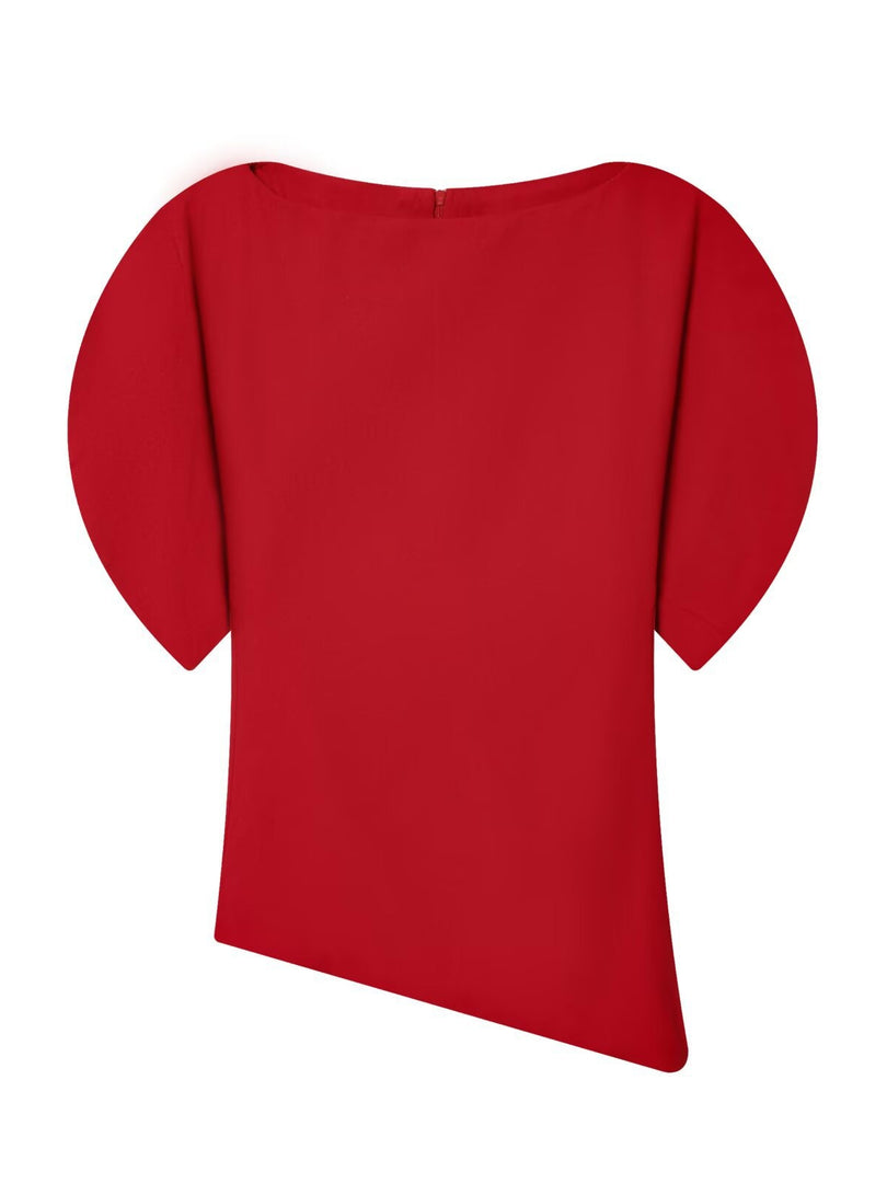 Designer Round Neck Puff Short Sleeve T-Shirt Women N6C267