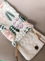 Load image into Gallery viewer, Embroidered Two Way Crossbody Phone Pouch N6B106