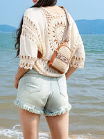 Load image into Gallery viewer, Rattan Crossbody Phone Bag Women Vacation N6C309