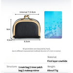 Load image into Gallery viewer, Women's Leather Mini Mirror Jewelry Case N6J230