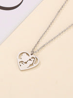 Load image into Gallery viewer, Openwork Heart Pendant Necklace Mother's Day N6D540