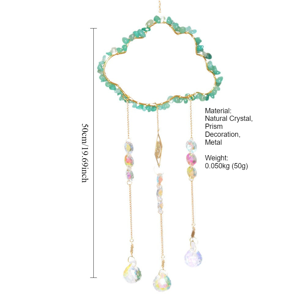 Crystal Sun Catcher Cloud Prism Wind Chime  N6F293