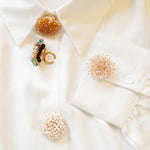 Load image into Gallery viewer, Crystal Turtle Shirt Cuff Cover No-Sew Button  N6G120