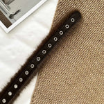 Load image into Gallery viewer, Women's Faux Leather Plush Wide Waist Belt N6J135