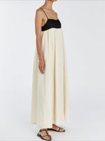 Load image into Gallery viewer, French Tube Top Color Block Slip Dress  N6C197