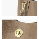 Load image into Gallery viewer, Women's Genuine Leather Bucket Shoulder Bag N6J165