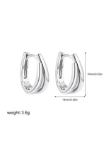 Load image into Gallery viewer, Two-tone Geometric U-Shape Ear Cuff Gold Plated  N6C182