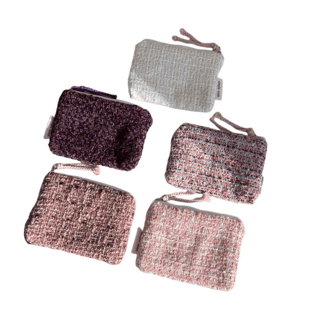 Coarse Knit Wool Pouch Organizer  S5P348