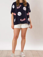 Load image into Gallery viewer, Baseball Sequin Tee Lightweight Options N5Z800
