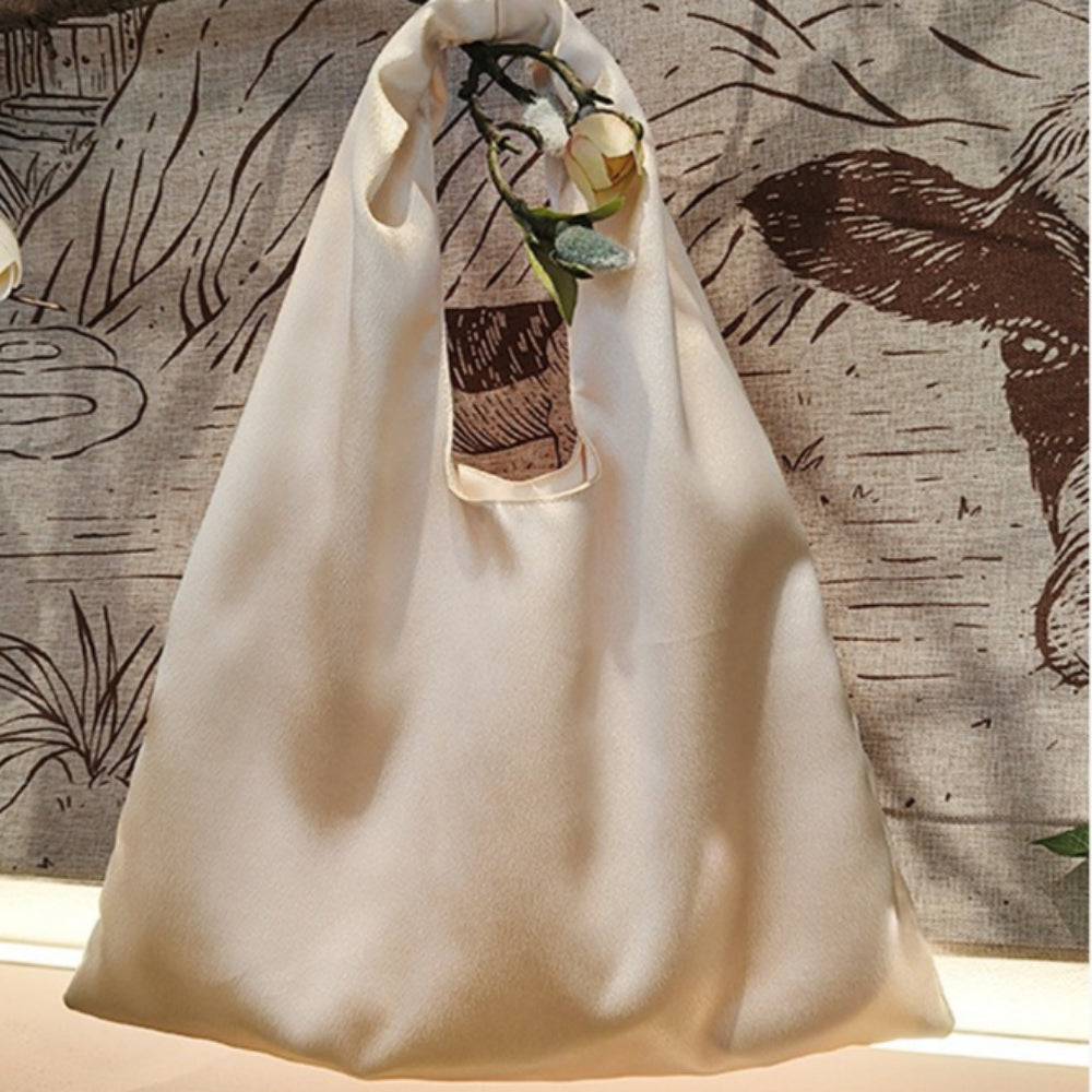 Satin Triangle Wristlet Clutch Bag Women N6E004