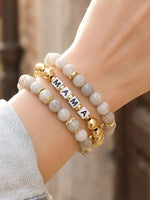 Load image into Gallery viewer, MAMA Bead Semi-precious Stone Stretch Bracelet Women N6D520