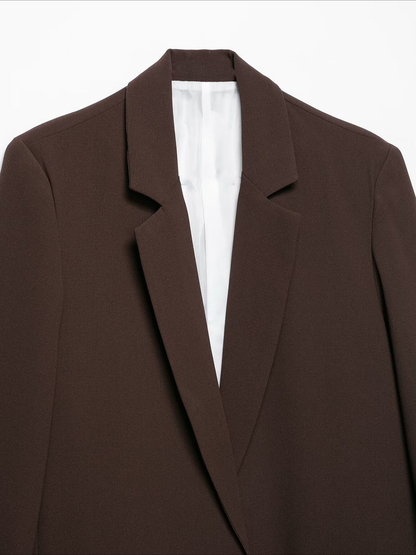 Loose Fit Long Sleeve Blazer N6F013
