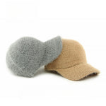 Load image into Gallery viewer, Faux Rabbit Fur Baseball Cap Women Soft Warm Knit N6G201