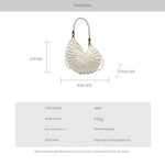 Load image into Gallery viewer, Handwoven Seashell Crossbody Bag Beach Crochet Tote N6F085