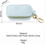 Load image into Gallery viewer, Hanging Keychain Jewelry Case Travel Velvet Women N6E062