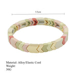 Load image into Gallery viewer, Enamel Arrowhead Bracelet   Alloy Elastic Cord S5P208