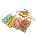 Load image into Gallery viewer, Hand Knit Mesh Crossbody Phone Pouch Cotton Polyester S5P302
