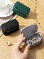 Load image into Gallery viewer, Portable Travel Leather Jewelry Case Women N6D025