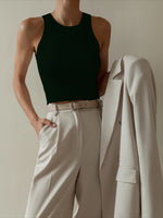 Load image into Gallery viewer, Rib Knit Tank Top Women N6C237