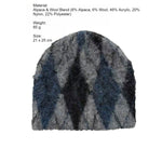 Load image into Gallery viewer, Diamond Pattern Alpaca Wool Blend Knit Beanie Unisex N6H209