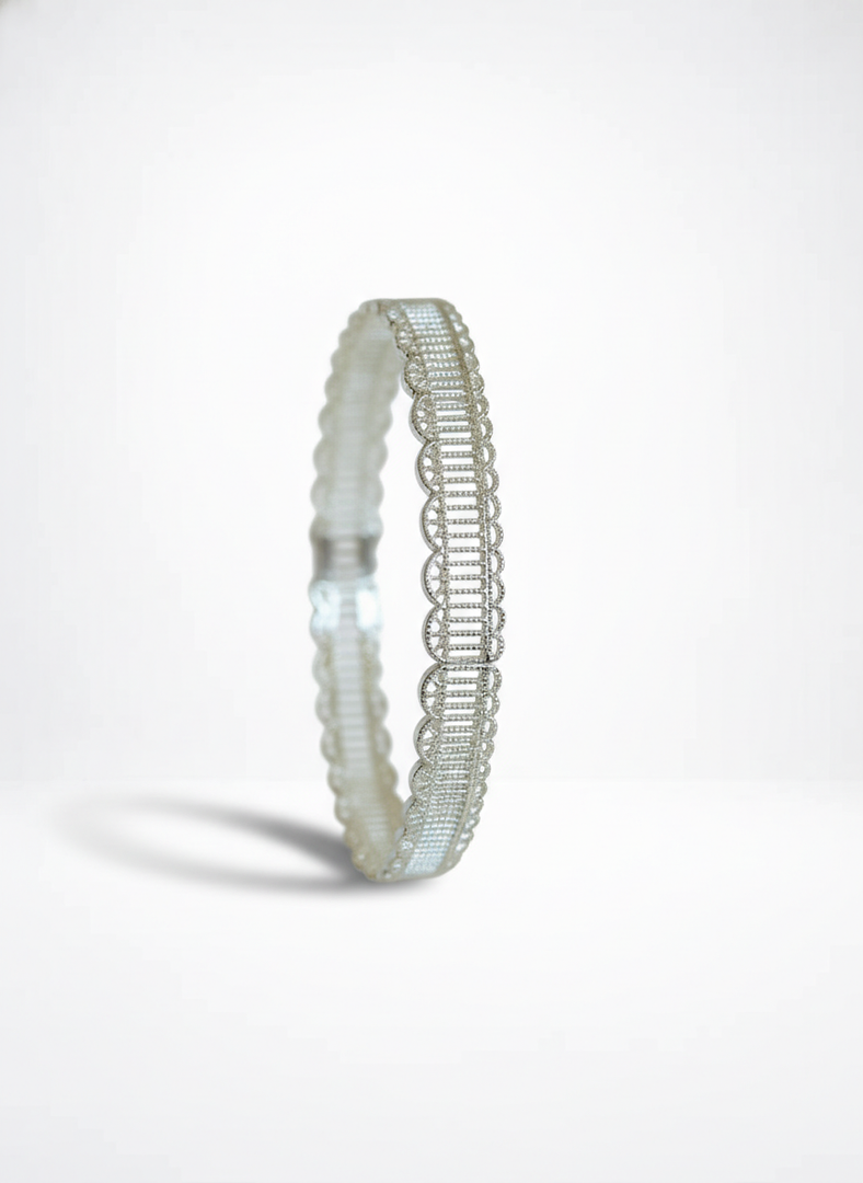 Lace Stripe Adjustable Cuff Bracelet Women N6C007