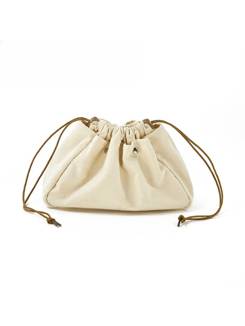 Drawstring Makeup Pouch Travel Organizer Cotton N6C067
