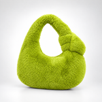 Load image into Gallery viewer, Women's Plush Knot Mini Dumpling Shoulder Bag N6J162