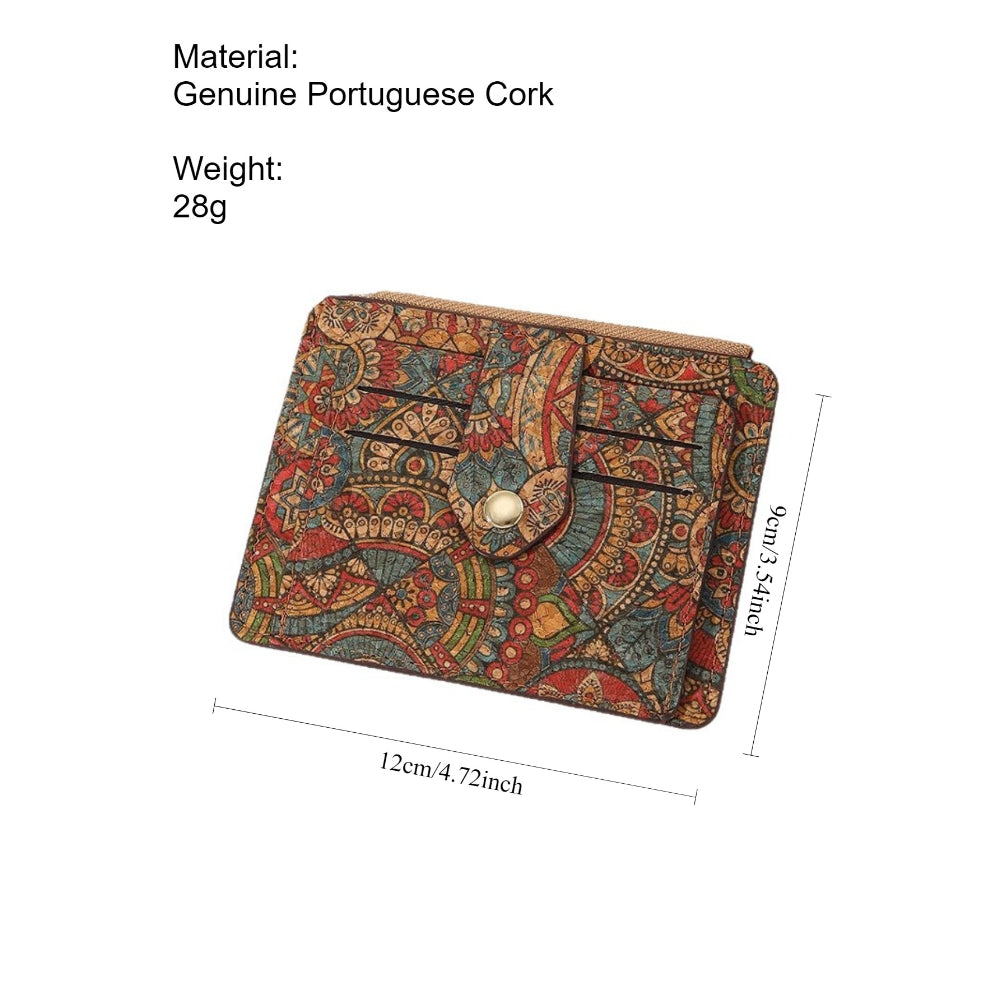 Portuguese Cork Slim Multi-Card Wallet  N6E090