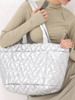 Load image into Gallery viewer, Diamond Quilted Nylon Tote  S5P377