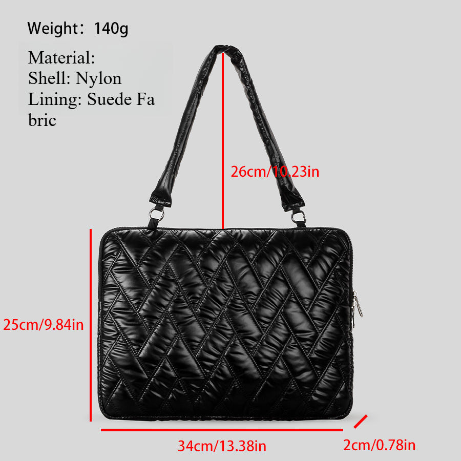 Padded Tablet Sleeve Suede Lining Nylon Shell S5P379