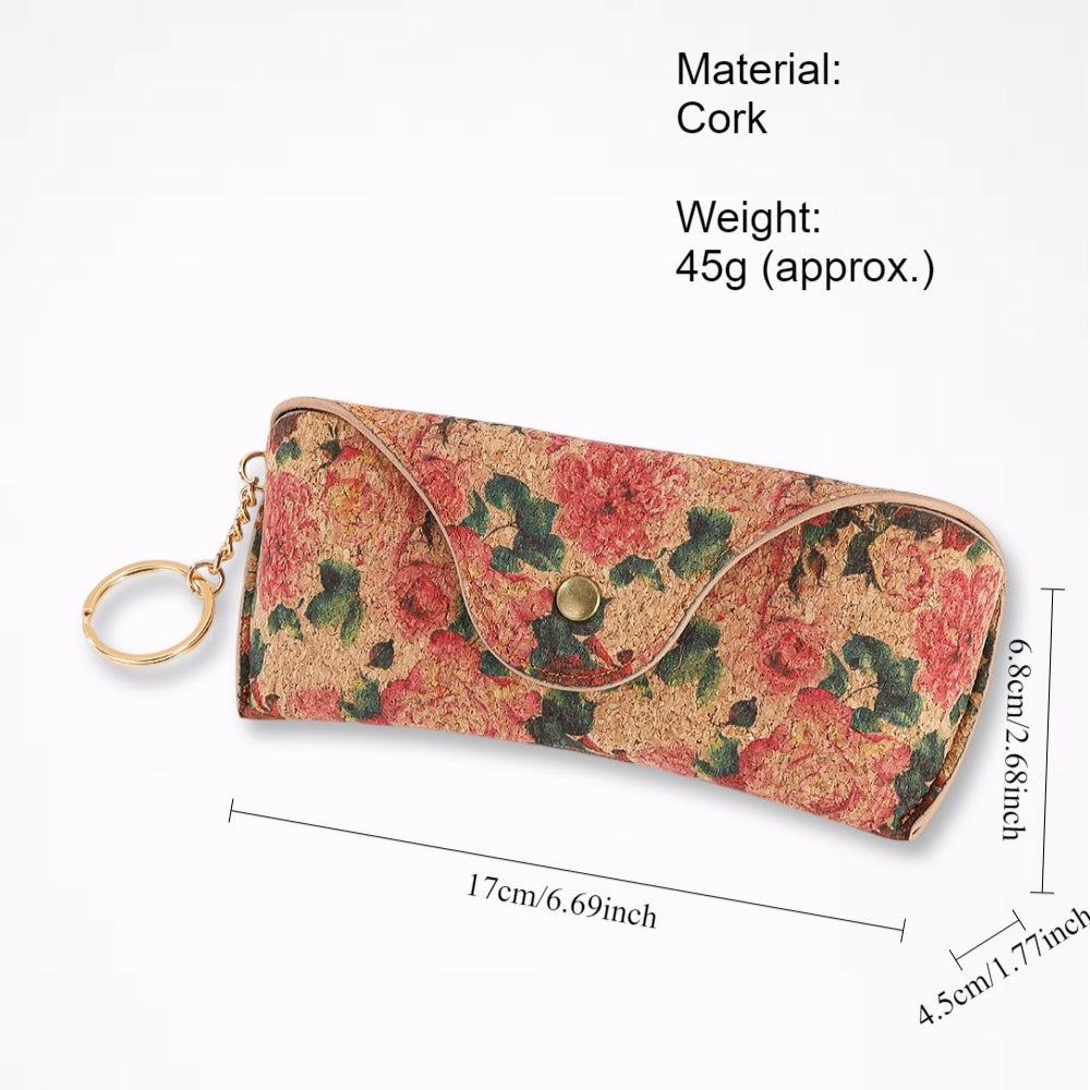 Portuguese Cork Portable Eyeglasses Case Travel N6E092