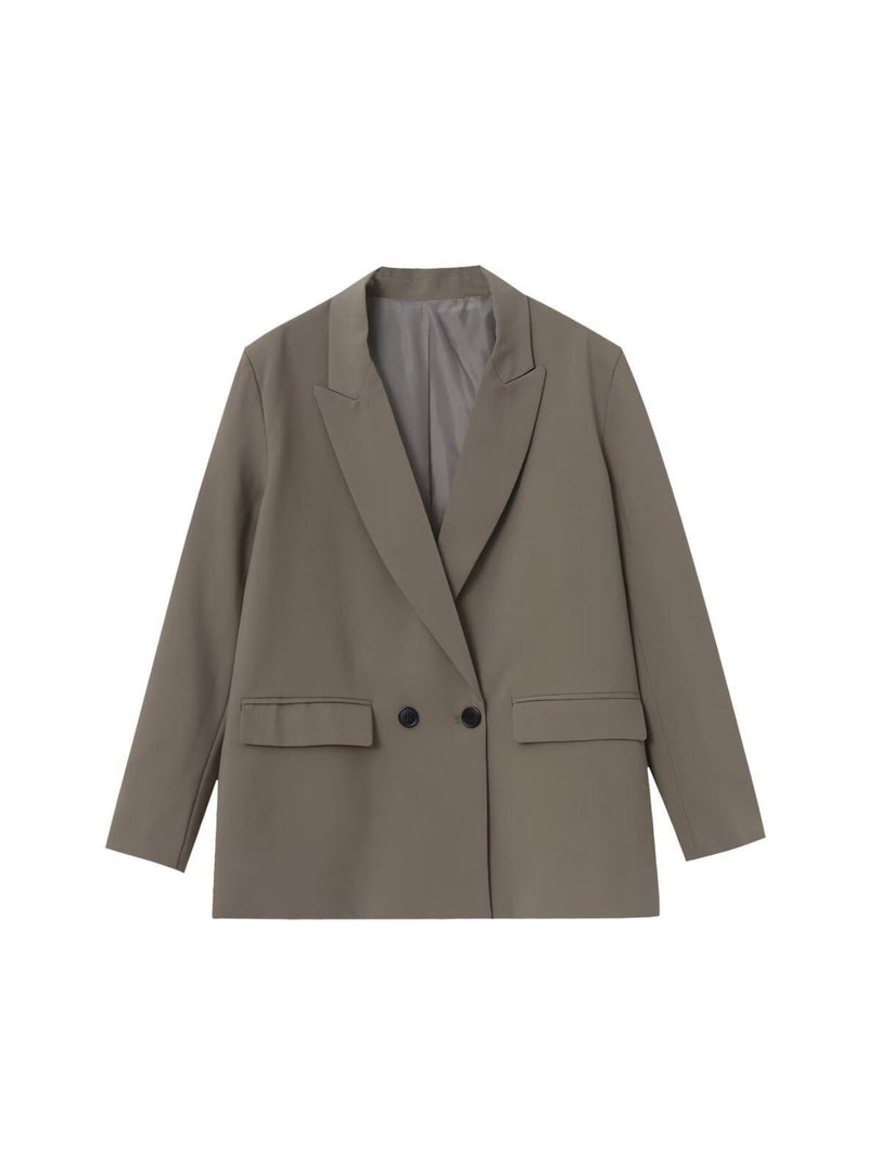 Double Breasted Loose Fit Blazer Women N6F012
