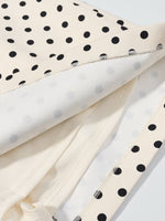 Load image into Gallery viewer, Bow Detail Polka Dot Short Dress Women N6C278