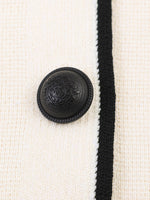 Load image into Gallery viewer, Color Block Trim Short Sleeve Knit Cardigan Women N6G158