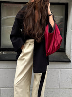 Load image into Gallery viewer, Batwing Sleeve Belted V-neck Blouse Women N6D028