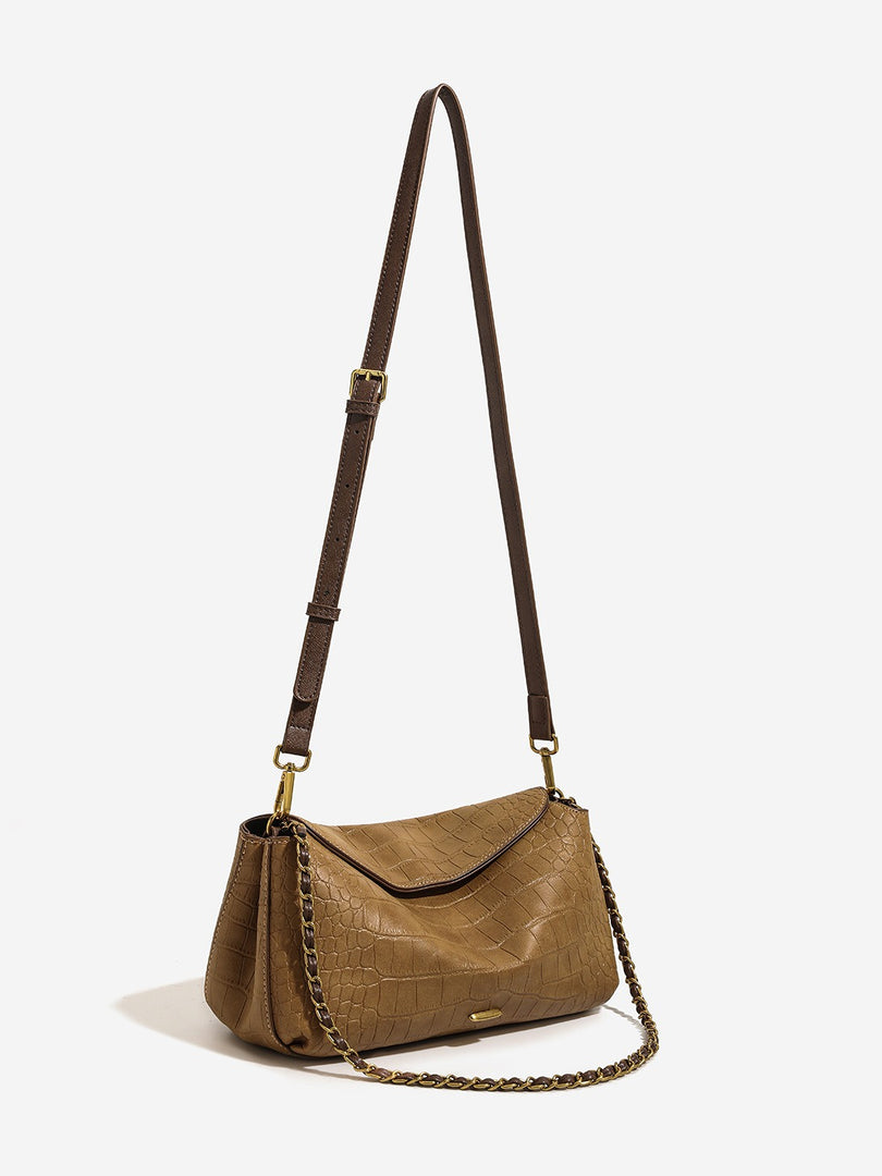 Crocodile Grain Pillow Bag Women N6C043