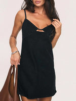 Load image into Gallery viewer, Adjustable Spaghetti Dress Deep V Neck A Line N5Z226
