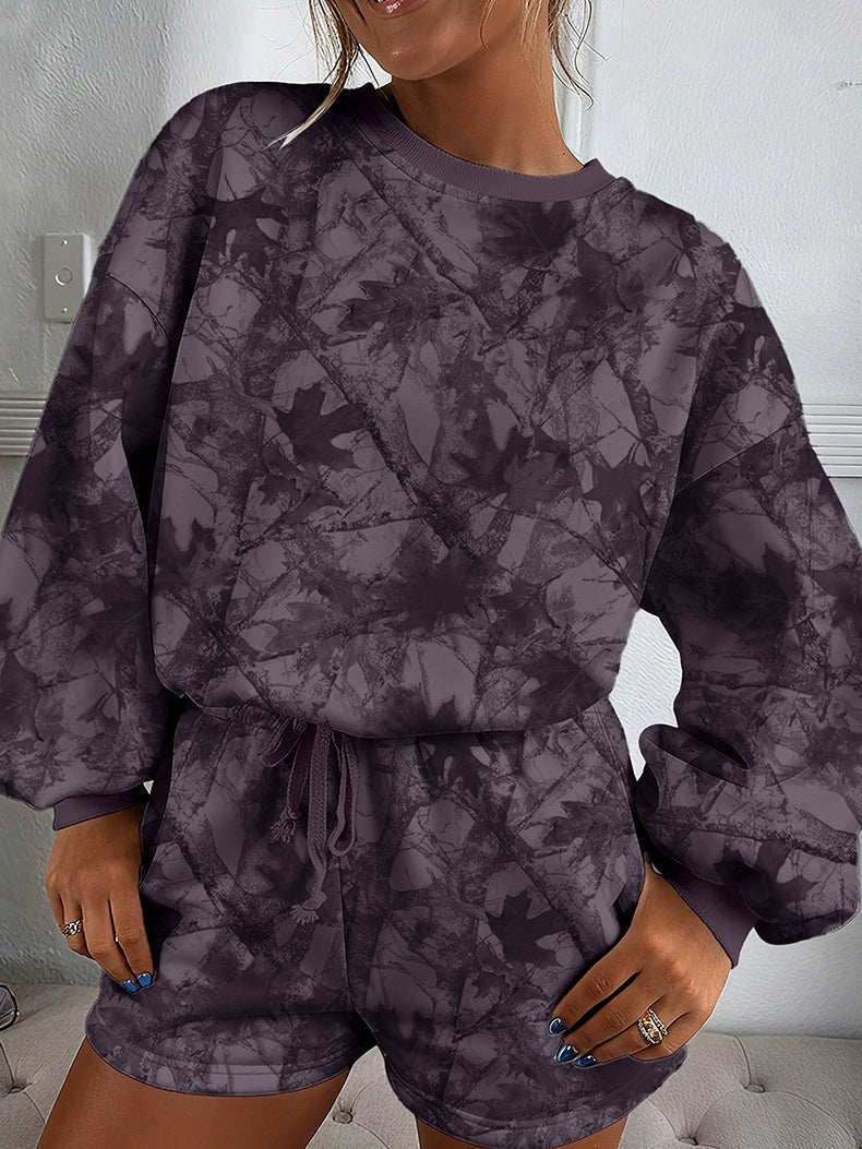 Camouflage Print Two Piece Outfit Women N6B070
