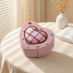 Load image into Gallery viewer, Heart Ring Box Luxury Jewelry Gift Case PU Velvet N6G062