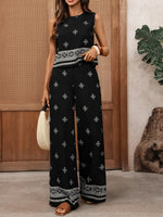 Load image into Gallery viewer, Retro Vacation Geometric Print Two-Piece Set Women N6C244