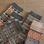 Load image into Gallery viewer, Vintage Ethnic Double Needle Thick Mid-Calf Socks N6H034