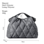 Load image into Gallery viewer, Diamond Quilted Polyester Tote Multi Color Options S5P392