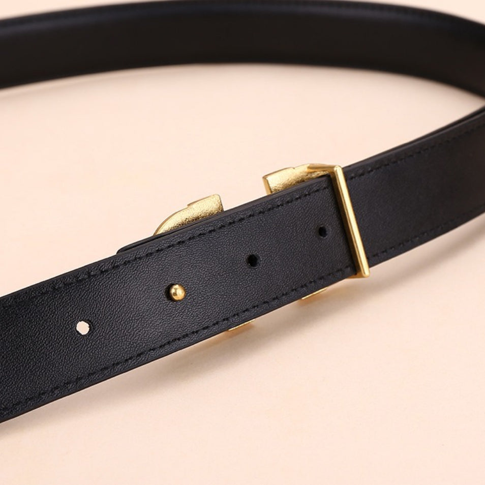 Fashion Decorative Cowhide Leather Belt Women N6H330