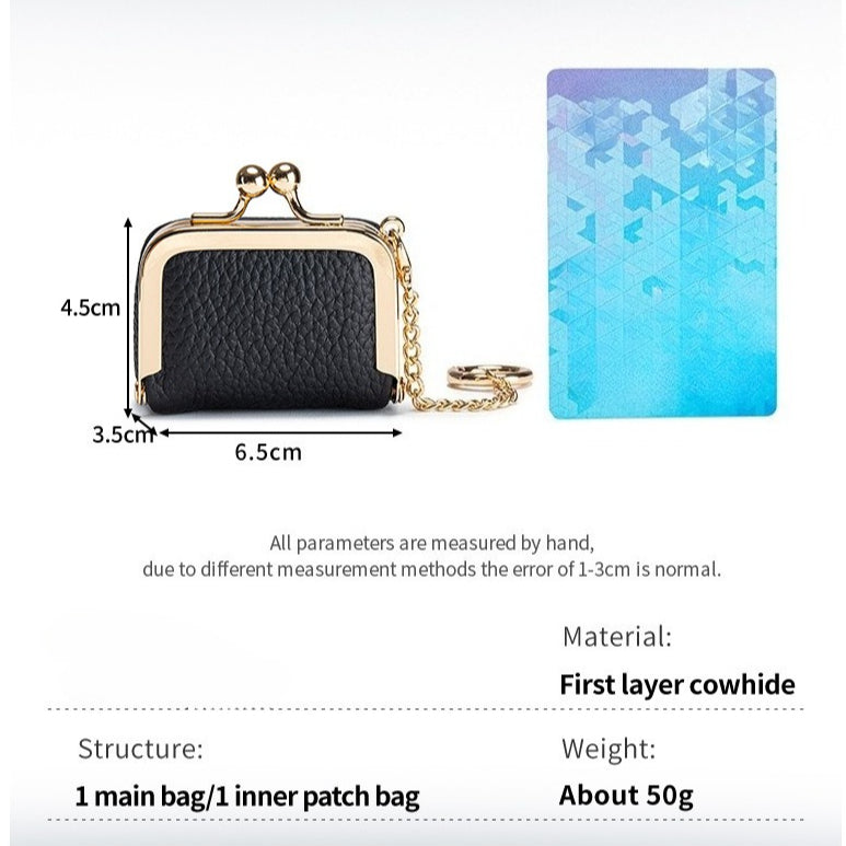 Unisex Leather Mini Jewelry Clutch N6J228