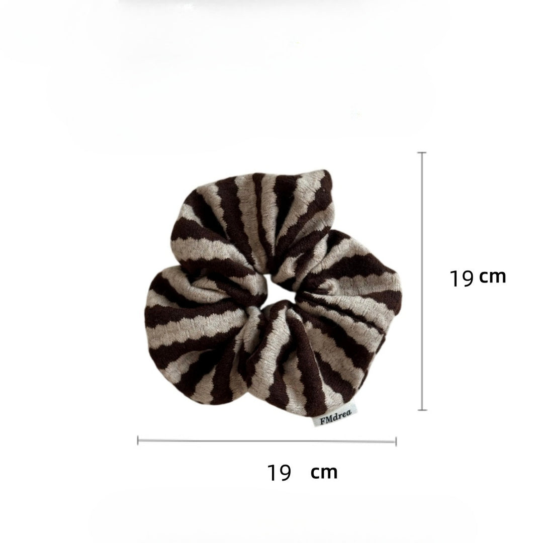 Womens Oversized Striped Scrunchie N6K029