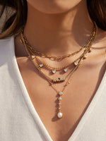 Load image into Gallery viewer, Titanium Steel Cubic Zirconia Pendant Necklace Women N6D500