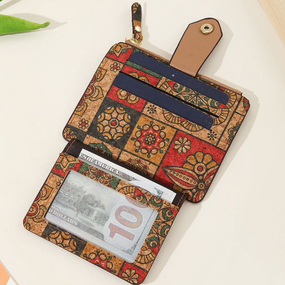 Portuguese Cork Slim Multi-Card Wallet  N6E090