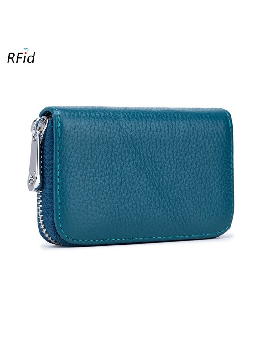 RFID Leather Accordion Card Case Women N6D035