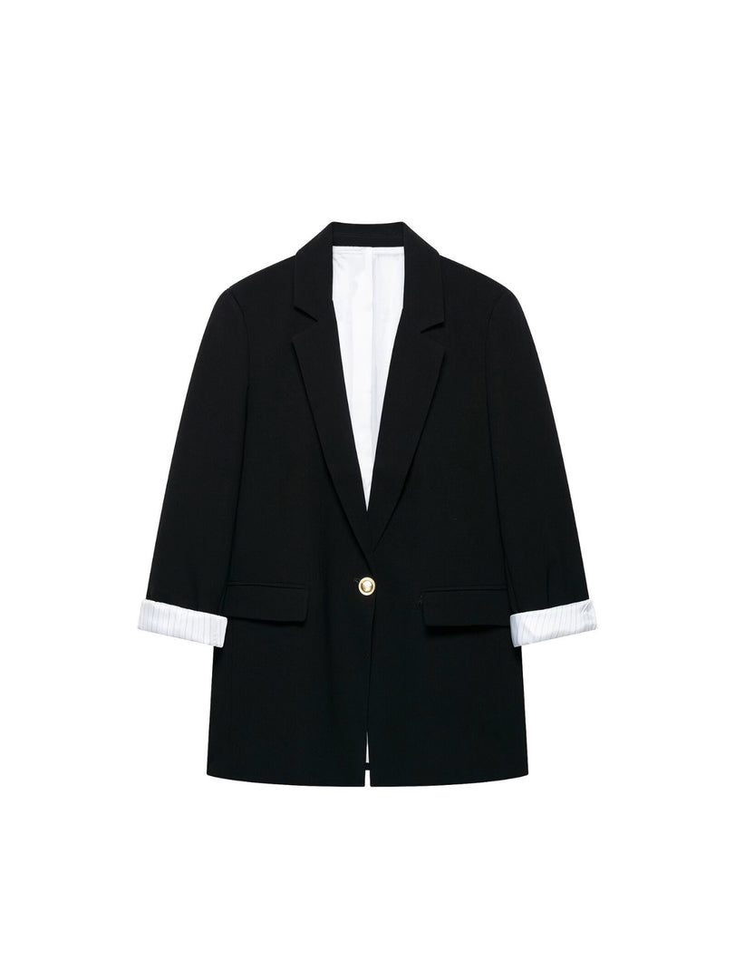 Loose Fit Long Sleeve Blazer N6F013