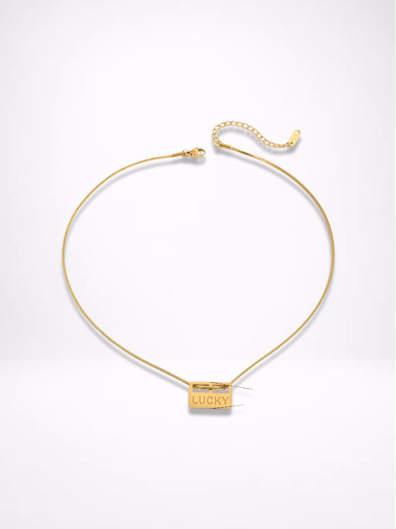 French Style Envelope Letter Necklace Women N6D503